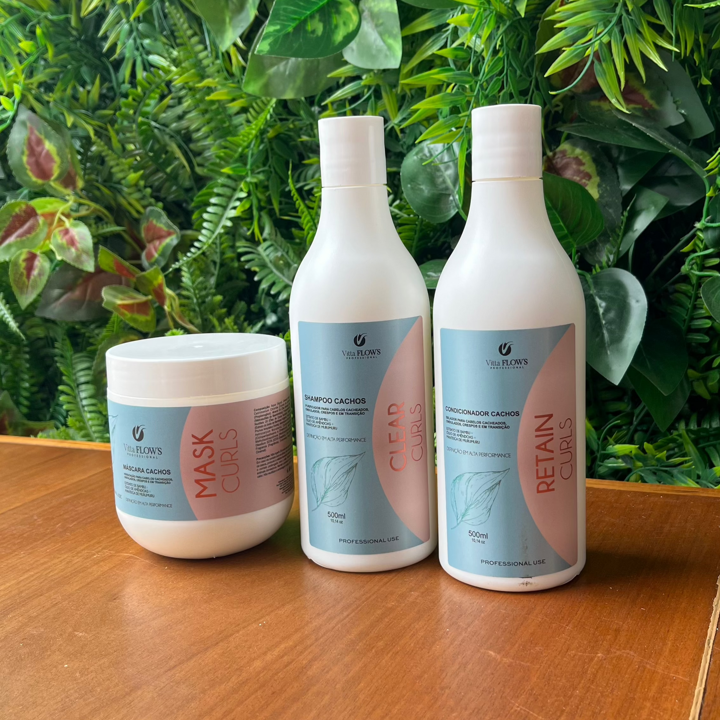 KIT LINHA CACHOS, SHAMPOO, CONDICIONADOR E MÁSCARA