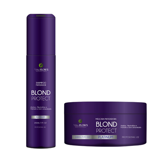 LINHA BLOND PROTECT SHAMPOO E MÁSCARA 240G